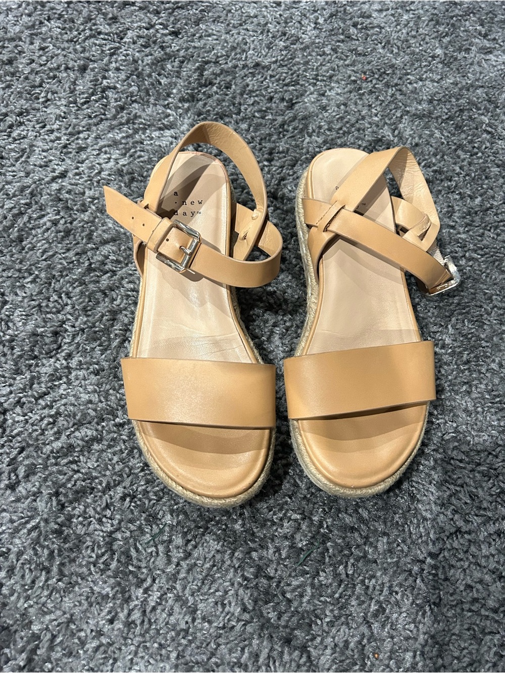 a new day Tan Strappy Espadrille Sandals